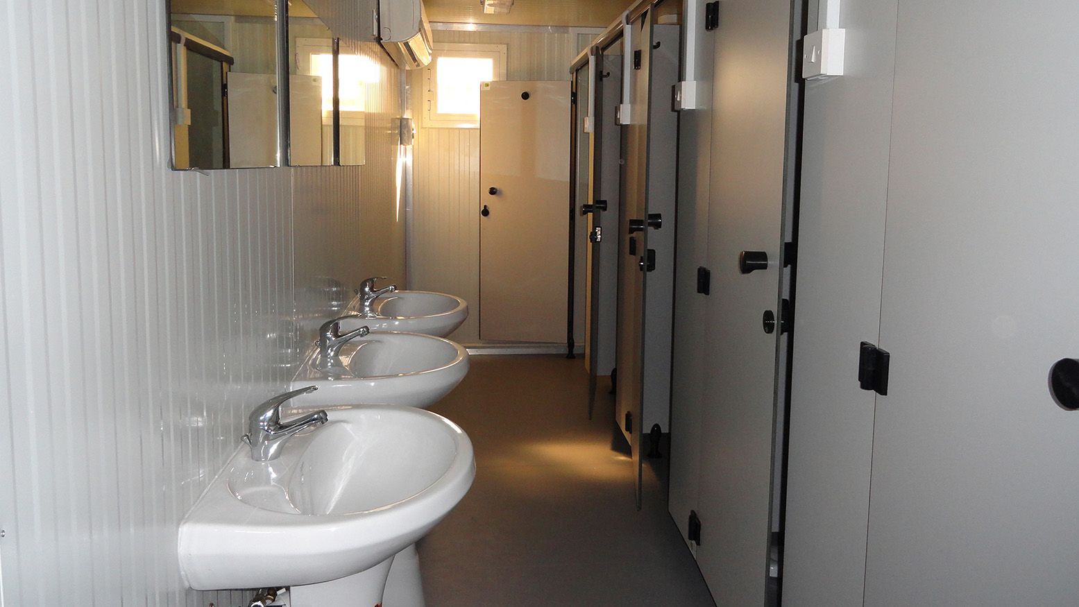Modular shipping container ablution area MFC Concepts